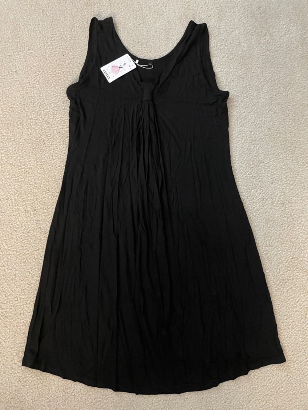 Leiyee Sleeveless Pleated Tank Dress, Size XL NWT